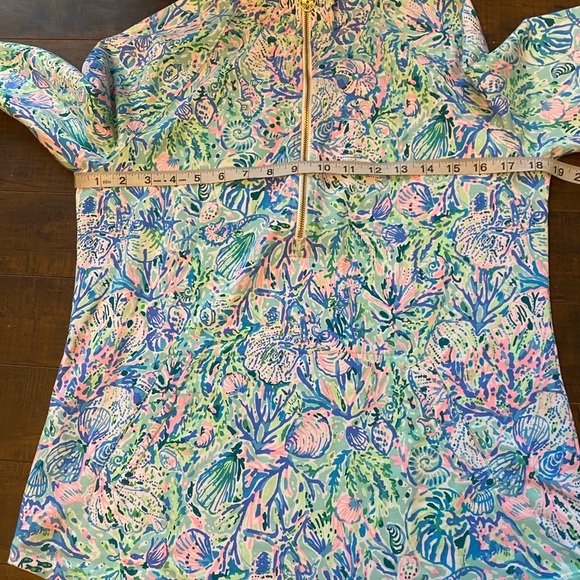Lily Pulitzer 1/2 zip Popover Beach Skipper Shells Starfish Pullover - Picture 6 of 12